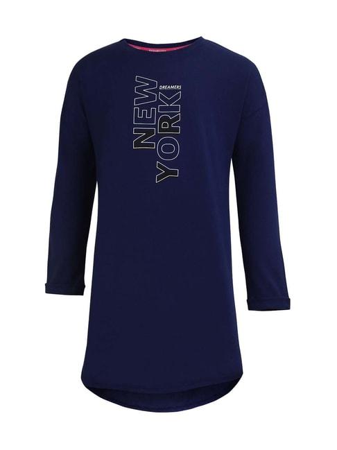 jockey-kids-blue-cotton-printed-full-sleeves-t-shirt