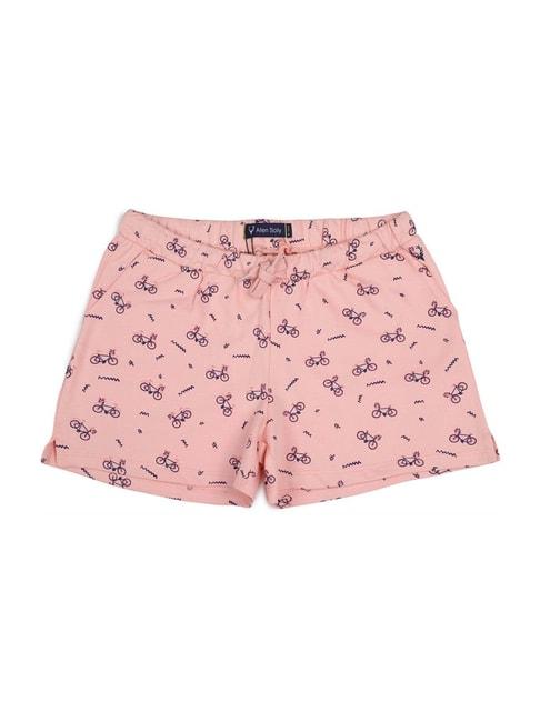 Allen Solly Junior Pink Cotton Printed Shorts