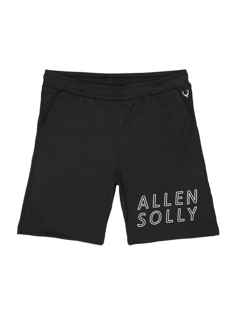 Allen Solly Junior Black Printed Shorts