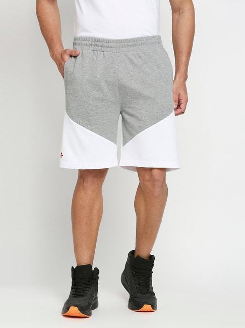 Fitz Grey & White Slim Fit Shorts