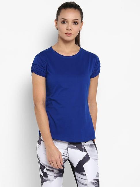 appulse-royal-blue-cotton-slim-fit-t-shirt