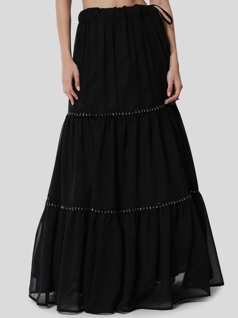 Studiorasa Black Regular Fit Skirt
