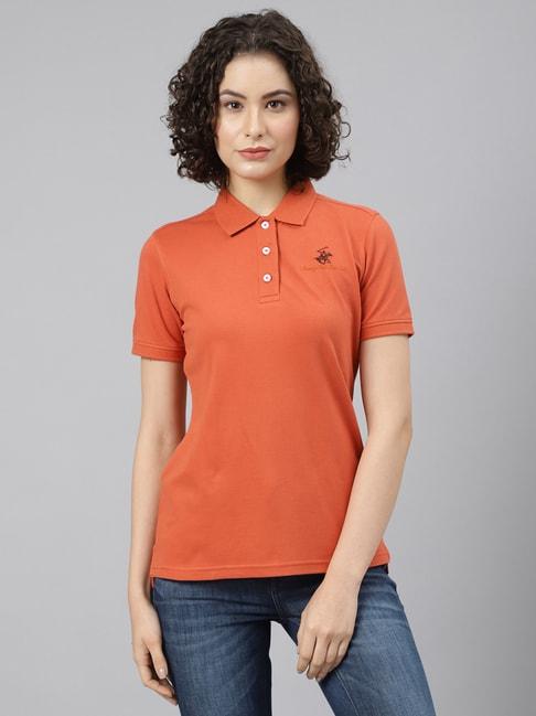 Beverly Hills Polo Club Orange Regular Fit T-Shirt