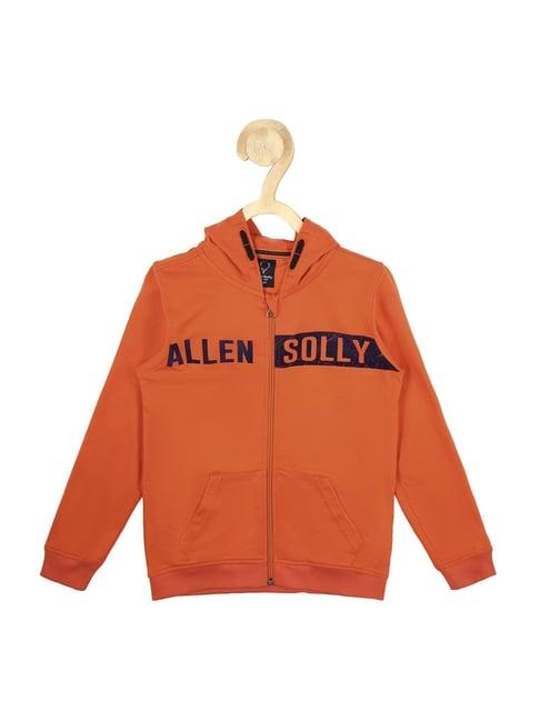 allen-solly-junior-orange-cotton-printed-full-sleeves-hoodie