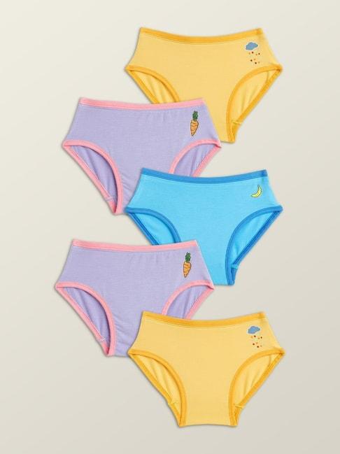 XY Life Kids Multicolor Relaxed Fit Panties (Pack of 5)