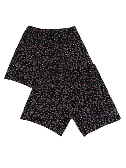 bodycare-kids-black-printed-shorts-(pack-of-2)