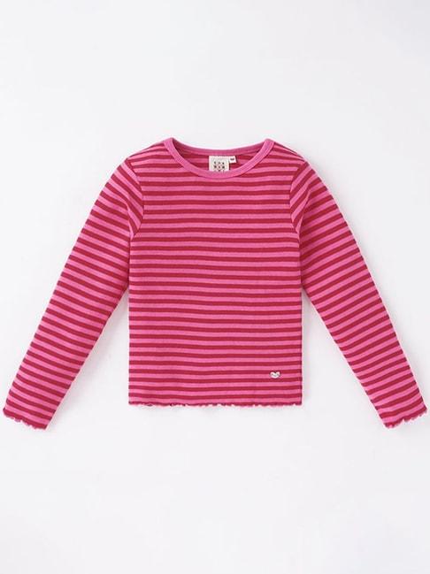 ed-a-mamma-kids-pink-cotton-striped-full-sleeves-t-shirt