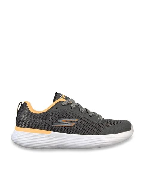 Skechers Boys GO RUN 400 V2 - OMEGA Charcoal Orange Lifestyle Lace Up Shoe