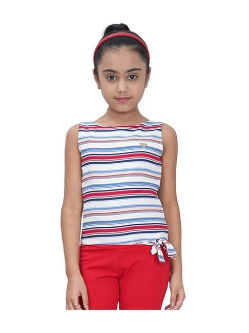 tiny-girl-kids-red-&-white-striped-top