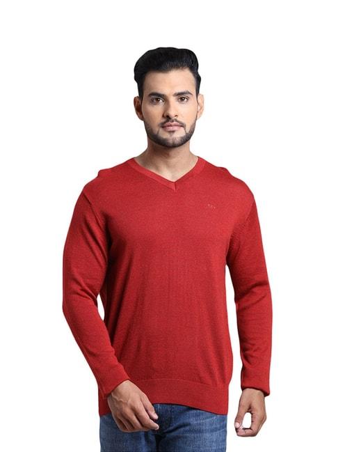 colorplus-red-tailored-fit-sweater