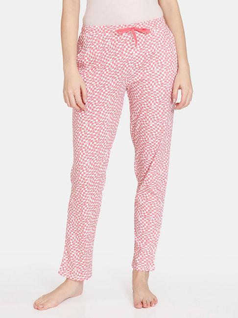 zivame-pink-printed-pyjamas