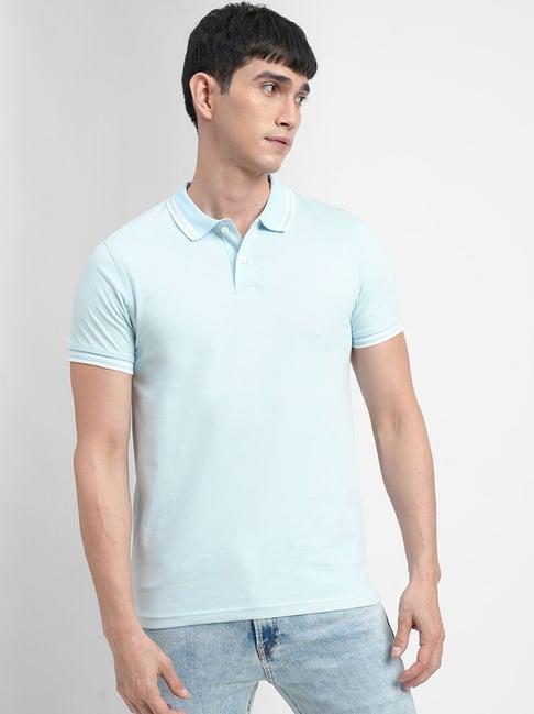 jack-&-jones-blue-cotton-slim-fit-polo-t-shirt