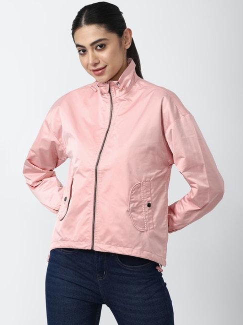 Van Heusen Pink Cotton Regular Fit Jacket