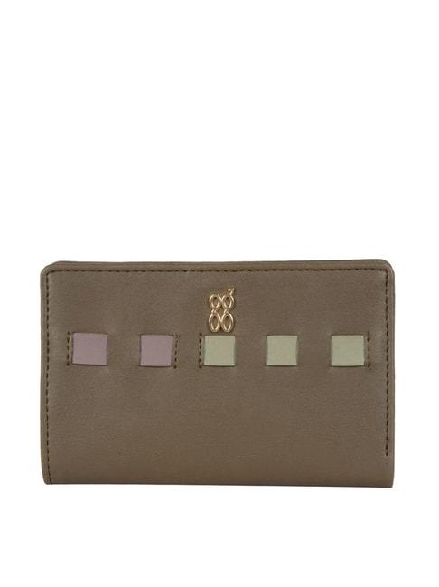 baggit-olive-textured-bi-fold-wallet-for-women