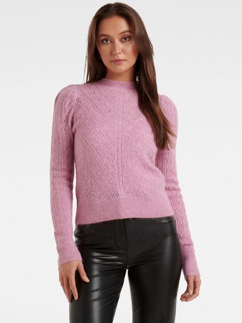 Forever New Purple Textured Jumper