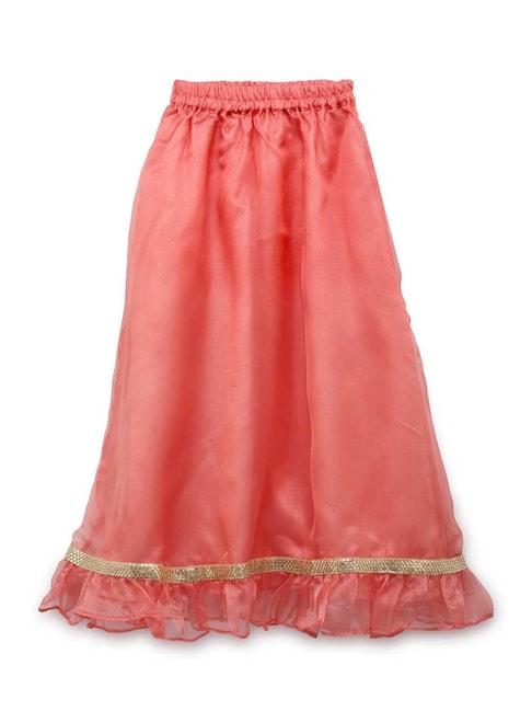 studiorasa Kids Baby Pink Embellished Skirt
