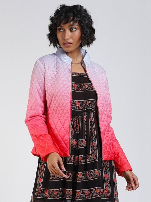 Label Ritu Kumar Pink Quilted Jacket