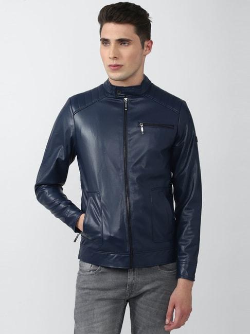 van-heusen-navy-regular-fit-jackets