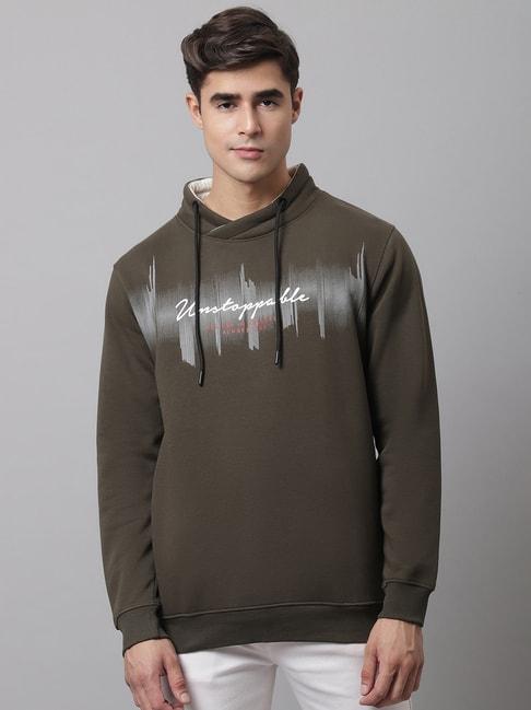 cantabil-olive-regular-fit-printed-sweatshirt