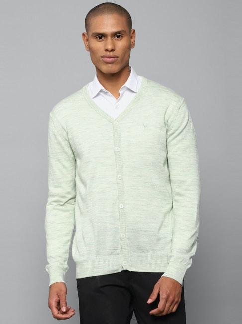 Allen Solly Grey Regular Fit Texture Sweaters