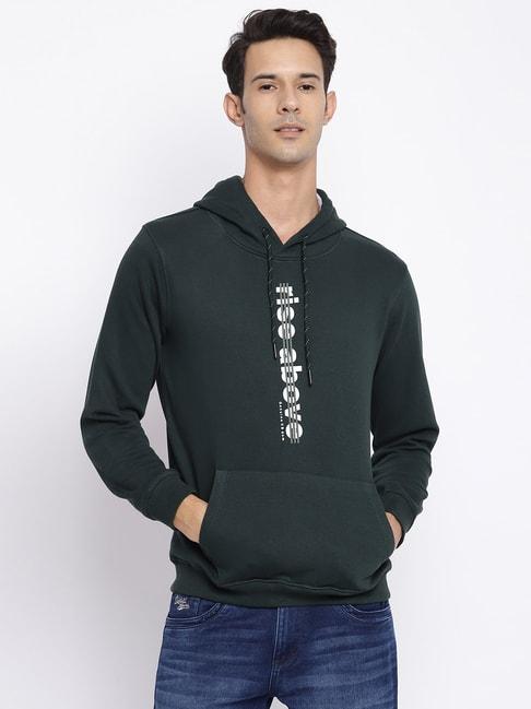 cantabil-dark-green-regular-fit-printed-hooded-sweatshirt