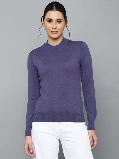 Allen Solly Purple Cotton Sweater