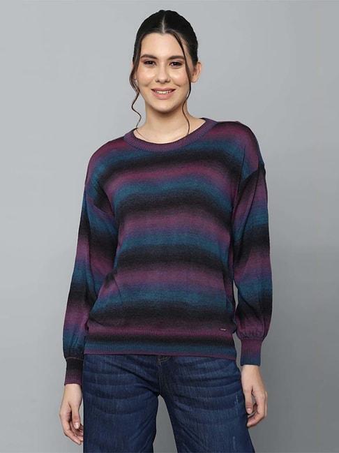 Allen Solly Multicolored Cotton Striped Sweater