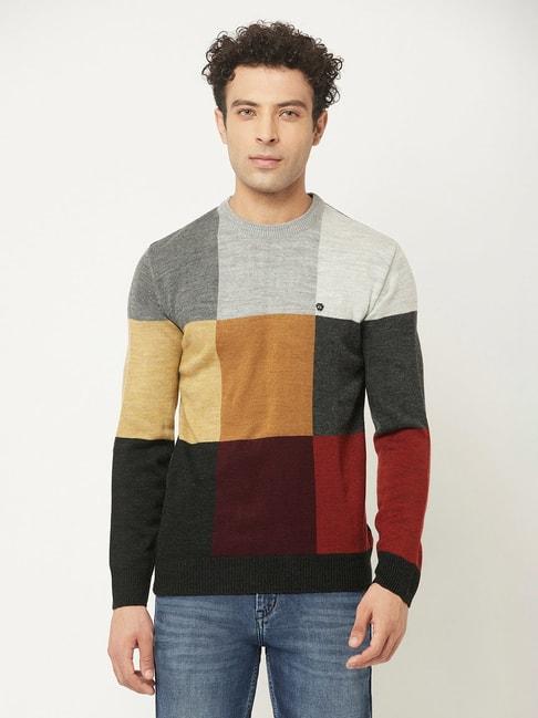 crimsoune-club-multicolor-regular-fit-round-neck-sweater
