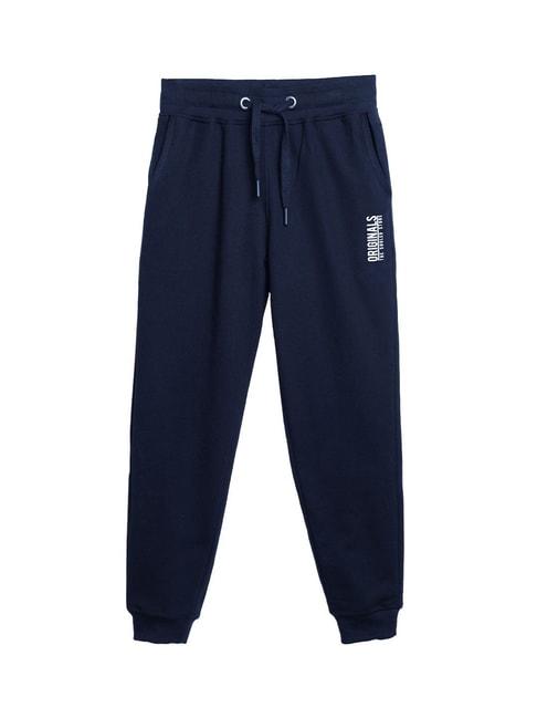 The Souled Store Kids Navy Solid Joggers