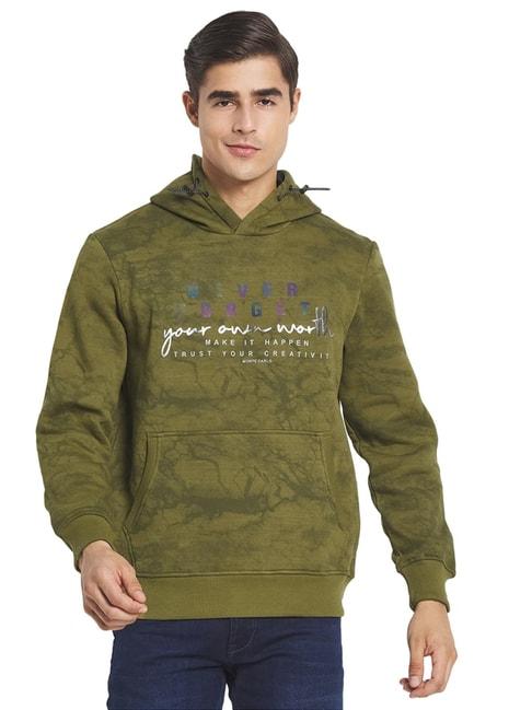 monte-carlo-green-regular-fit-printed-hooded-sweatshirt
