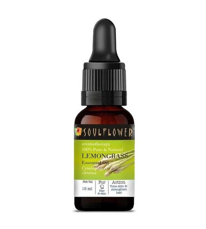 Soulflower Lemongrass Essential Oil - 15 ml