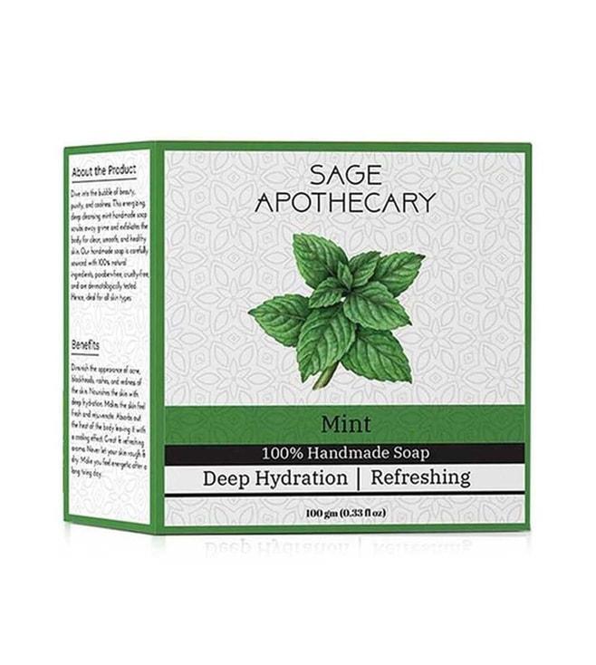 Sage Apothecary Mint Soap - 100 gm