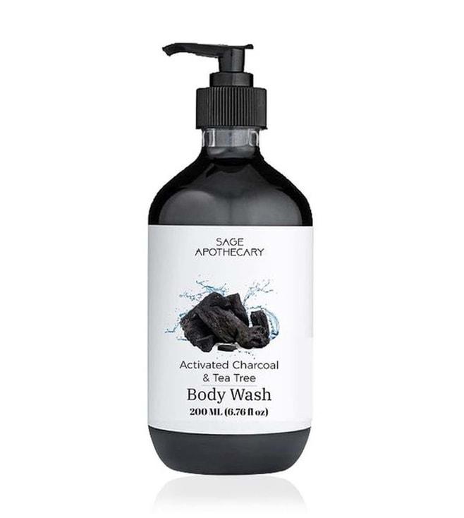 Sage Apothecary Activated Charcoal Body Wash - 200 ml