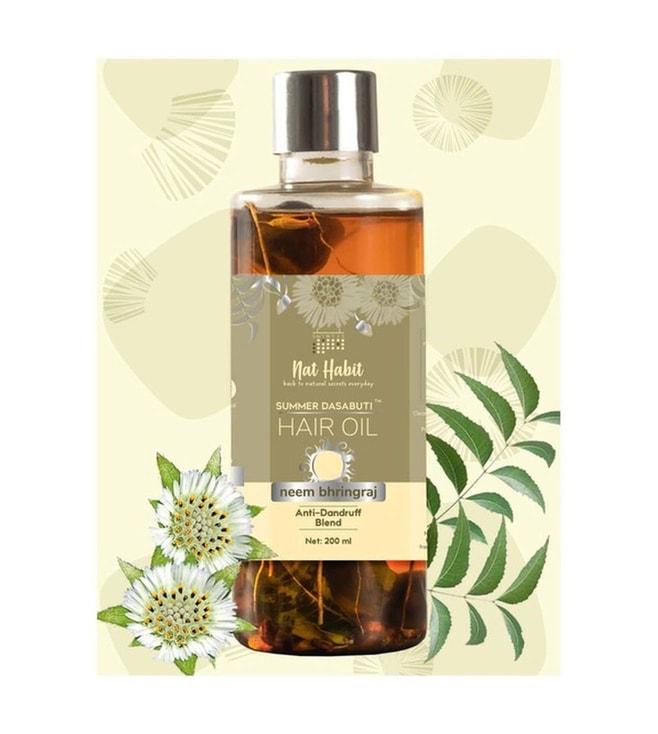 nat-habit-neem-bhringraj-summer-hair-oil-anti-dandruff-blend---200-ml
