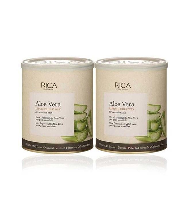 Rica Aloe Vera Wax For Sensitive Skin Pack of 2 - 1600 ml