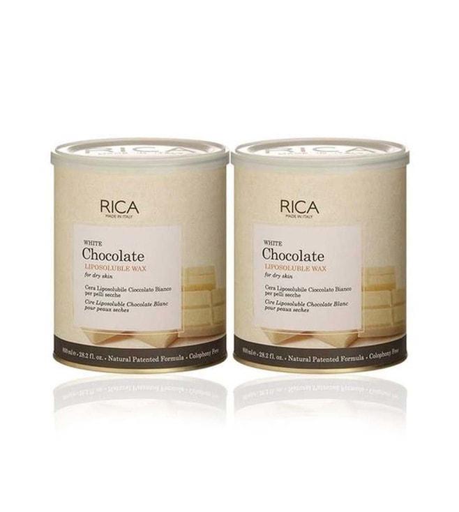Rica White Chocolate Wax For Sensitive Skin Pack of 2 - 1600 ml