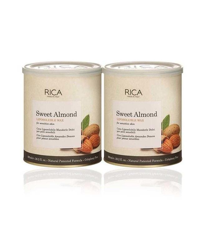 Rica Almond Wax For Sensitive Skin Pack of 2 - 1600 ml
