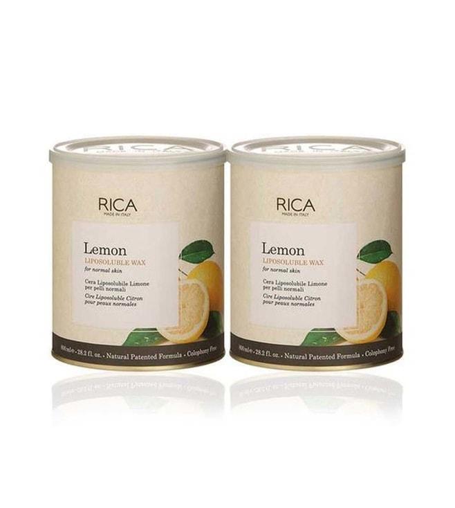 Rica Lemon Wax For Sensitive Skin Pack of 2 - 1600 ml