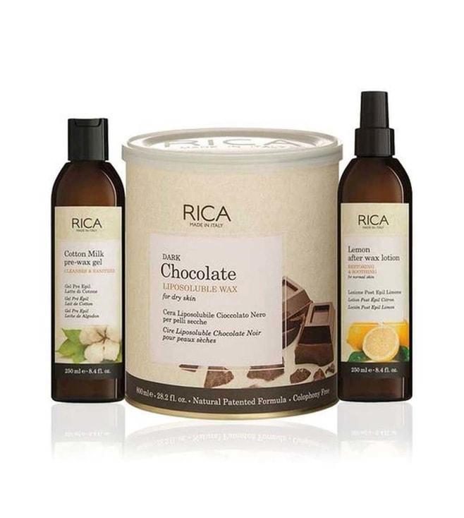 Rica Dark Chocolate Wax Combo Kit 4