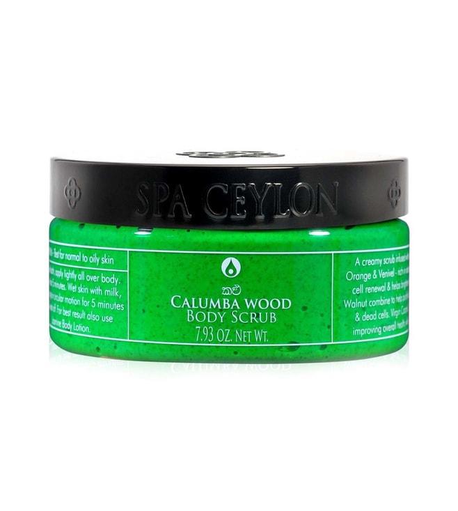 Spa Ceylon Ayurveda Wellness Calumba Wood Body Scrub 225 gm