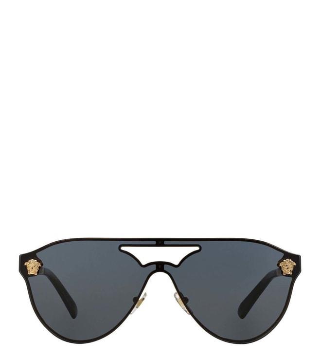 Versace Grey Pilot Sunglasses for Women