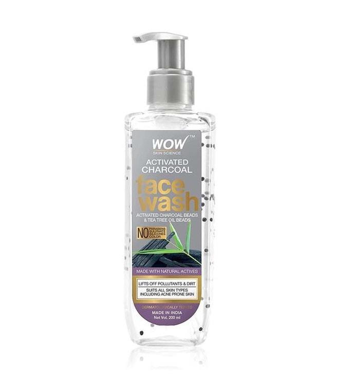 Wow Skin Science Activated Charcoal Face Wash - 200 ml