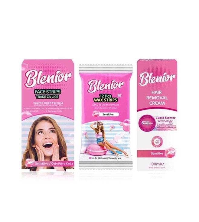 Blenior Full Body Hair Removal Combo Kit for Sensitive Skin - Pack of 2