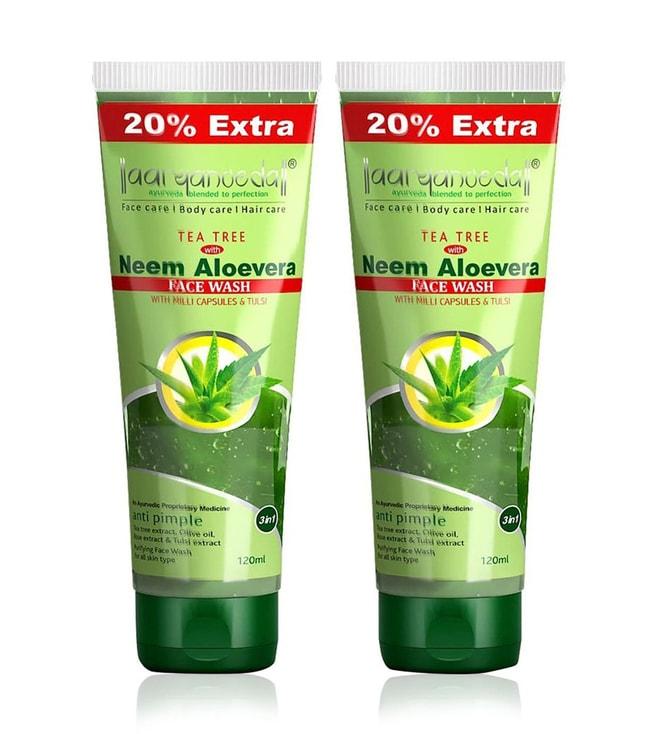 Aryanveda Tea Tree Face Wash With Neem & Aloe vera Extracts (Pack of 2)