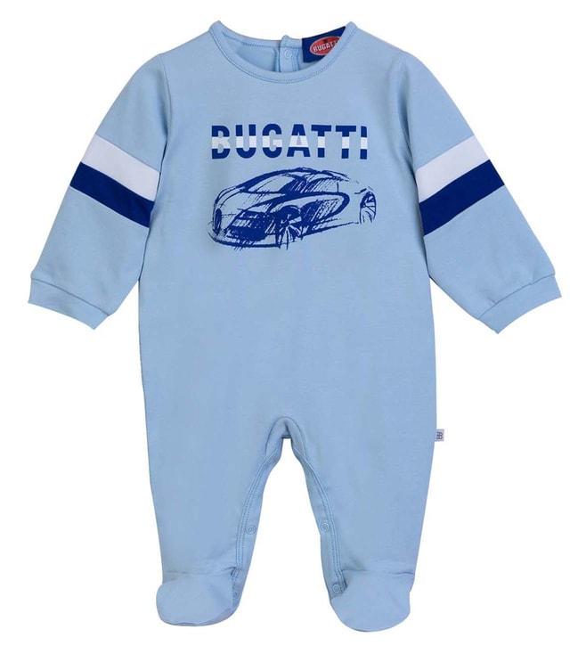 BUGATTI Kids Blue Logo Comfort Fit Rompers