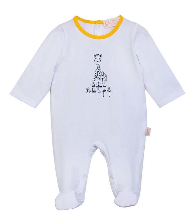Sophie La Girafe Kids White Logo Comfort Fit Bodysuit