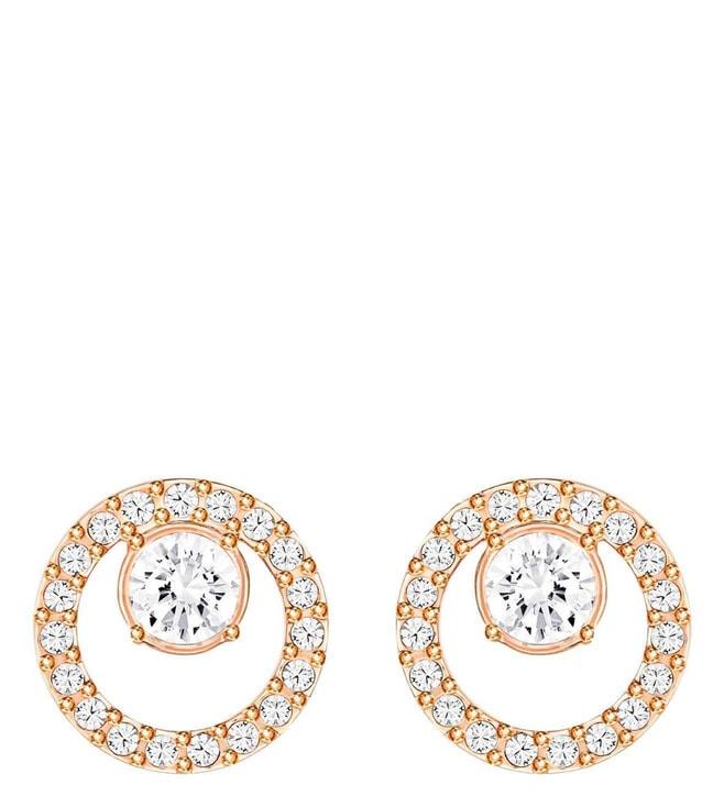 swarovski-white-rose-gold-tone-plated-circle-creativity-stud-earrings