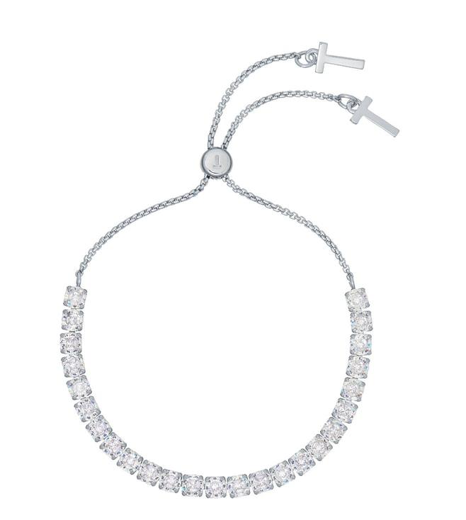 Ted Baker Silver Melrah Icon Crystal Slider Bracelet