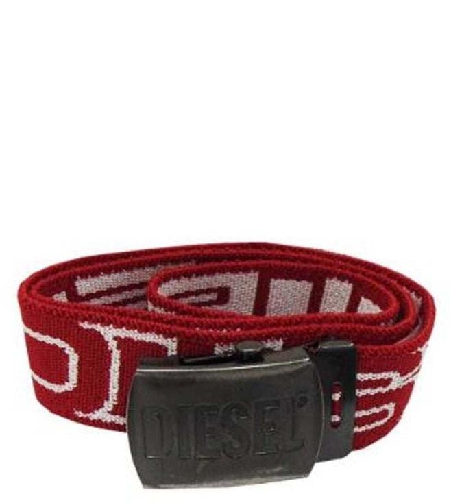 Diesel Kids Red Logo Casual Belt (8-12 Years)