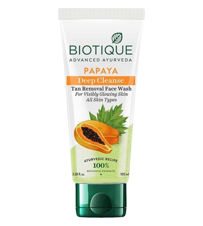 Biotique Papaya Deep Cleanse Tan Removal Face Wash - 100 ml
